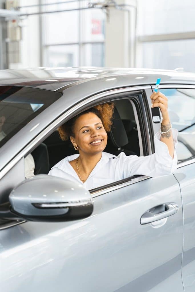 Car Negotiation Service Customer Woman using car negotiation