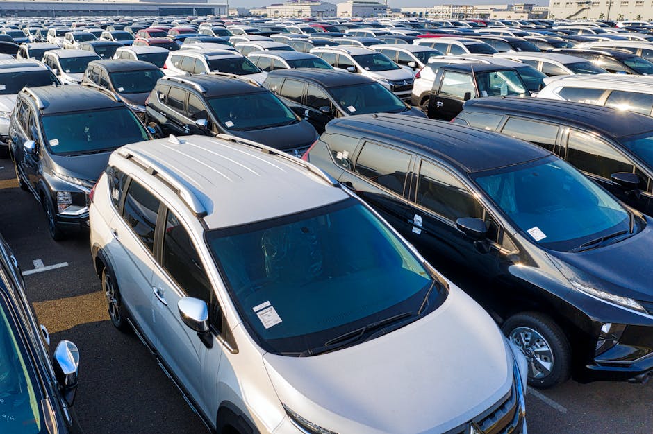 New Car Lot New cars being negotiated by CarDealHero car buying concierge